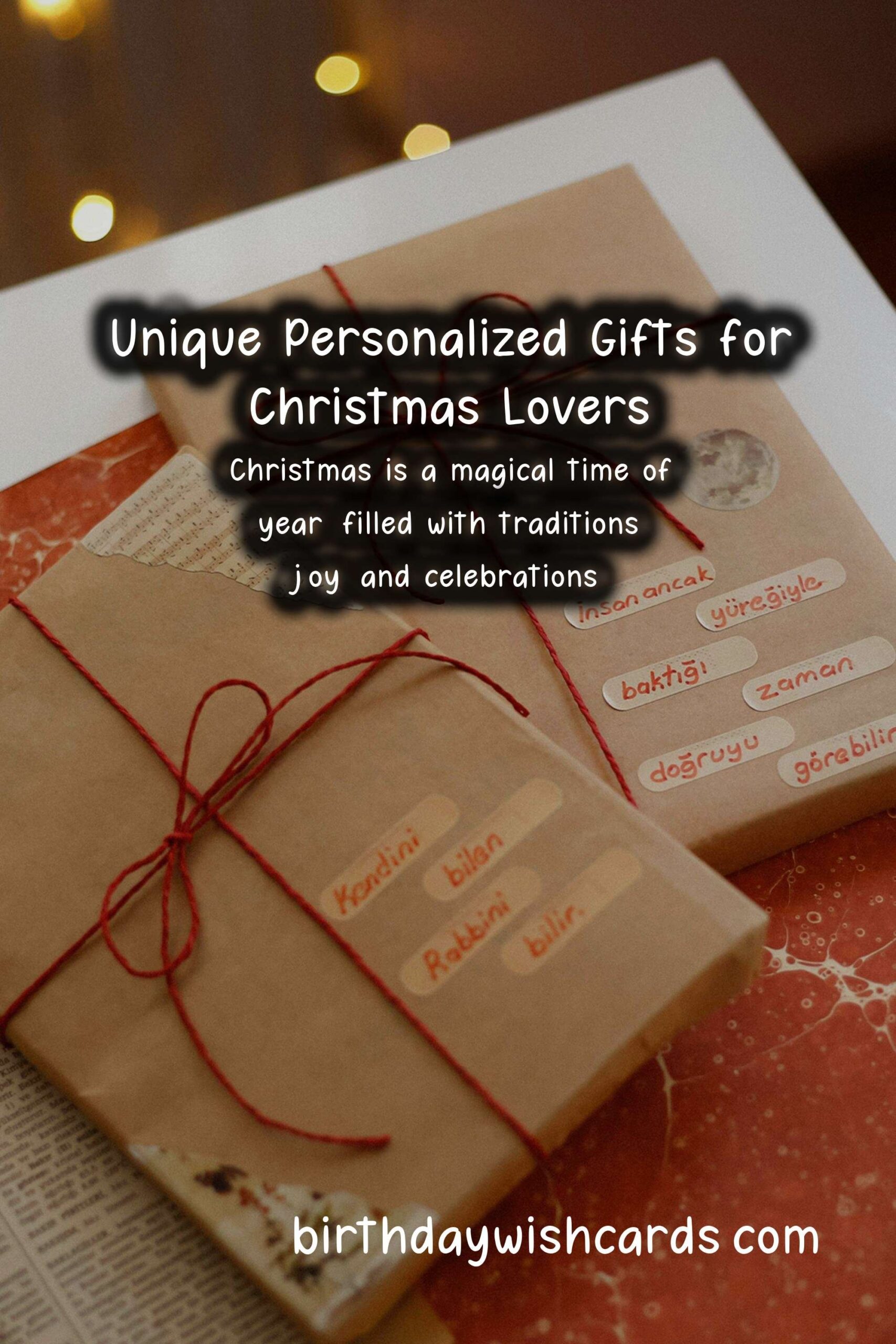 Unique Personalized Gifts for Christmas Lovers