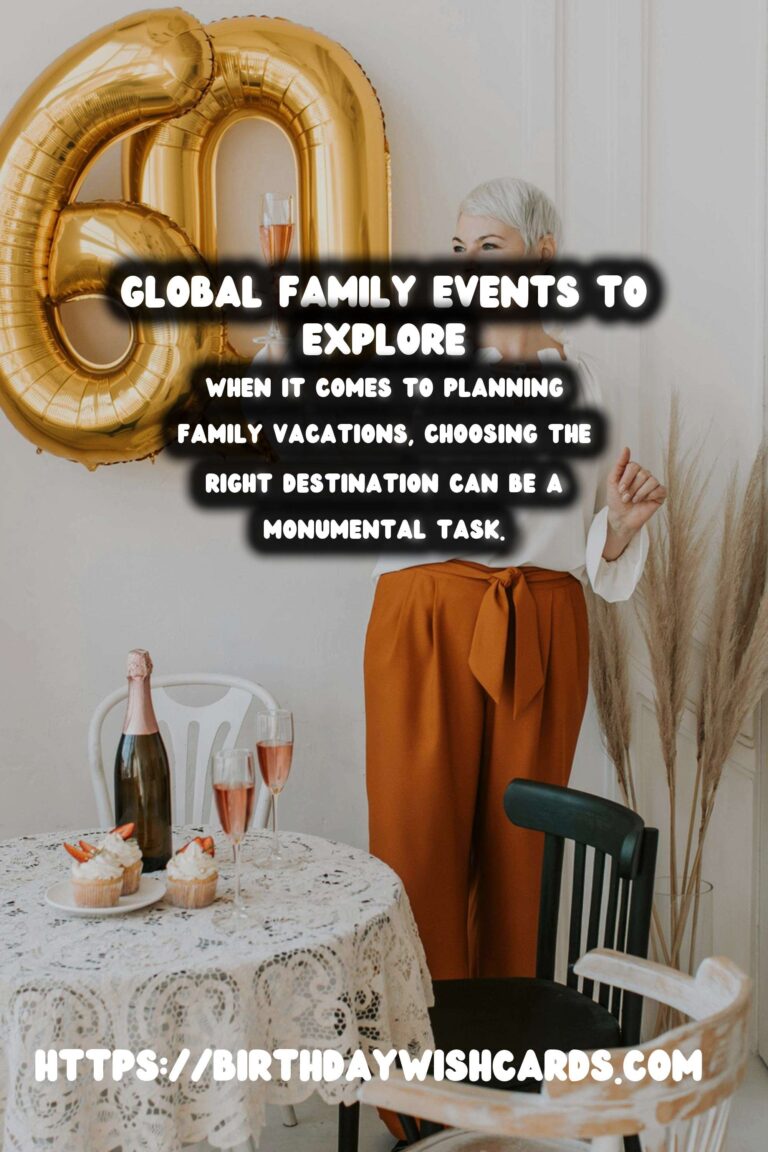 Amazing Global Event Inspiration For the Whole Family