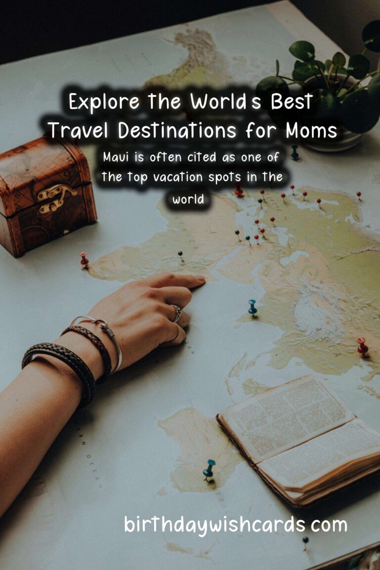 Best Travel Destinations for Moms: Explore, Relax, and Recharge