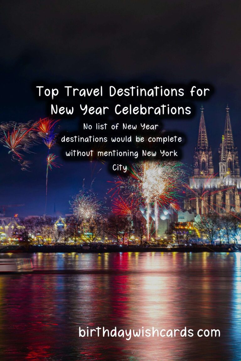 Best Travel Destinations for New Year