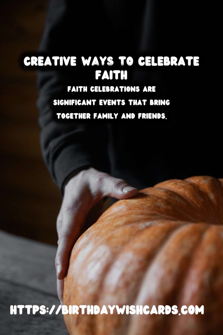 Charming Faith Celebration Messages On a Budget
