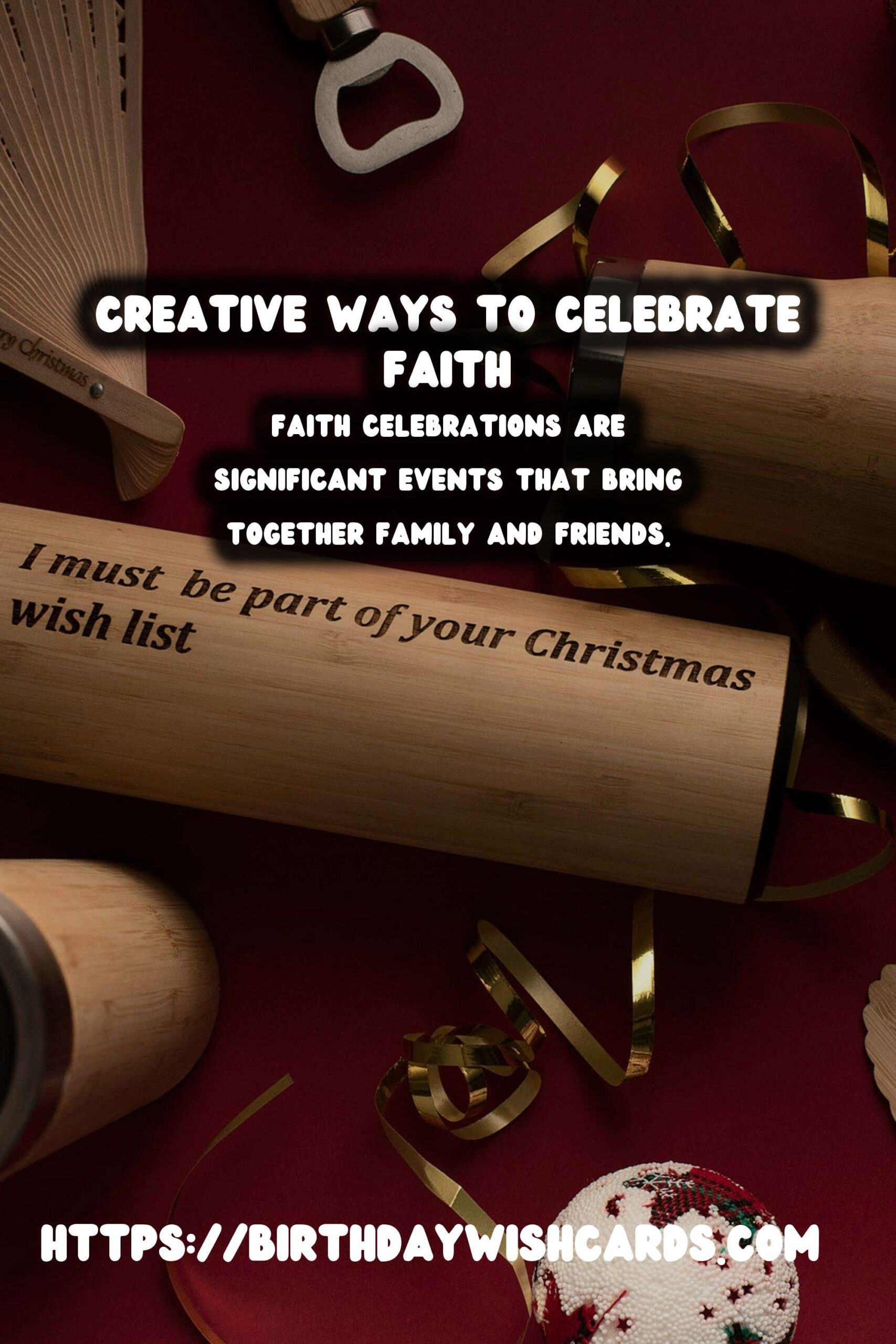 Charming Faith Celebration Messages On a Budget