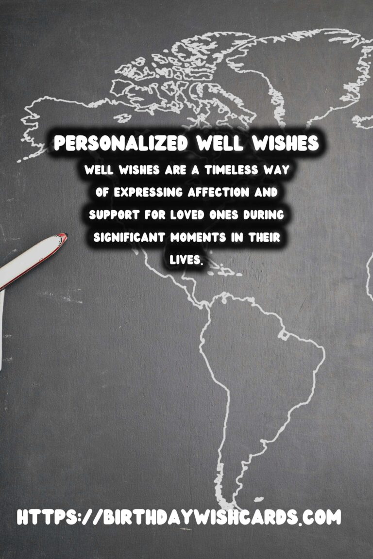 Classic Ways to Customize Well Wishes