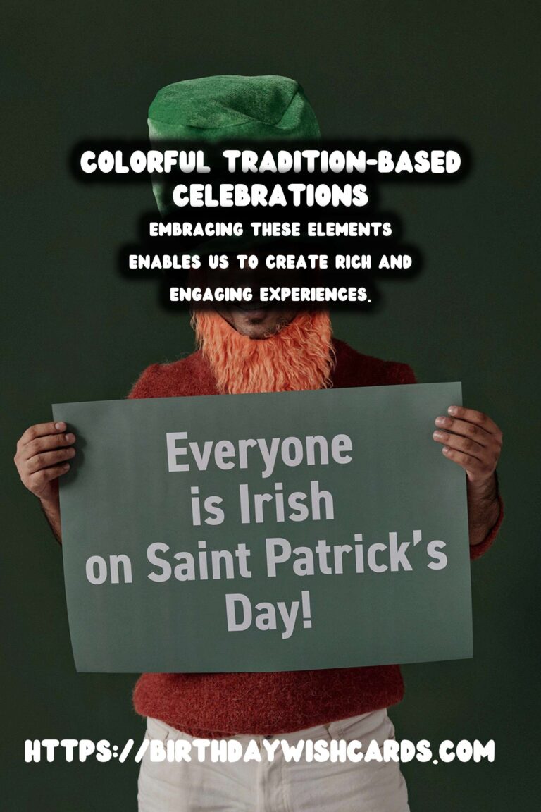 Colorful Ways to Write Tradition-Based Celebration Ideas