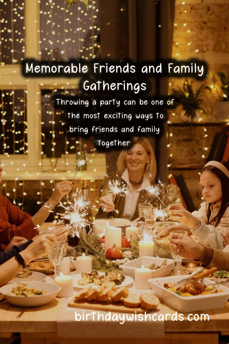Creative Friends Party Ideas for Family and Friends