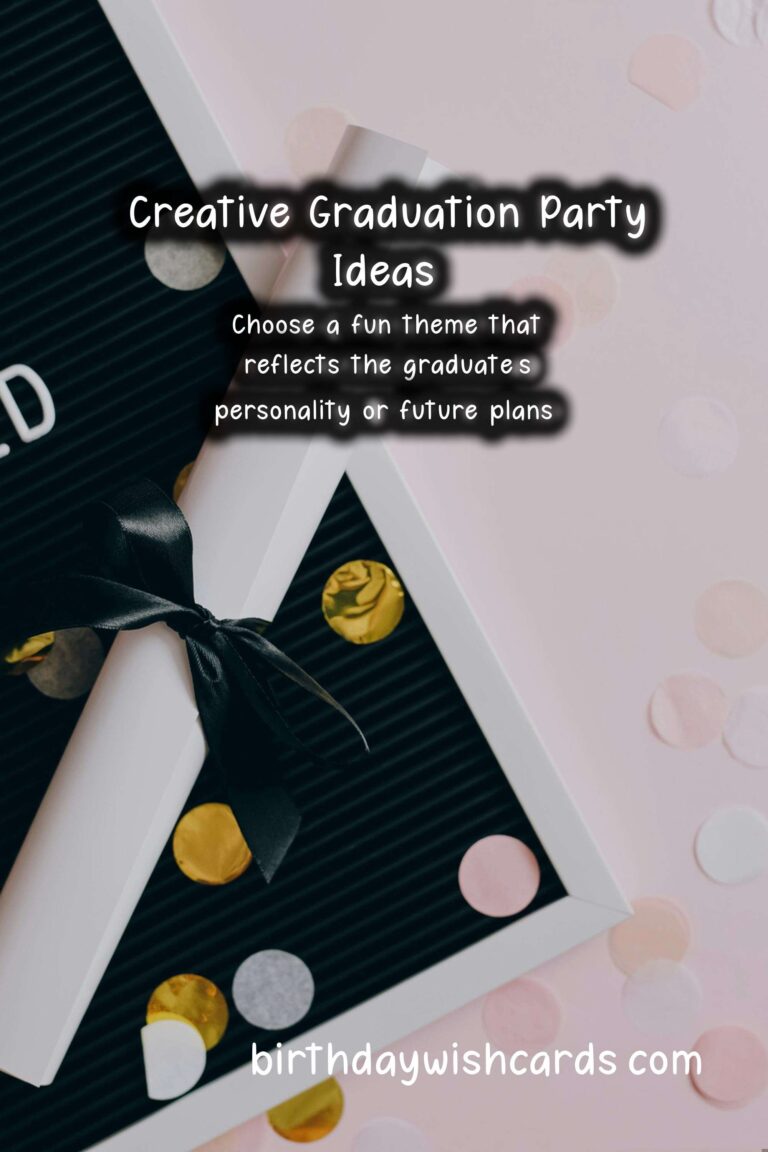 Creative Graduation Party Ideas for Family and Friends