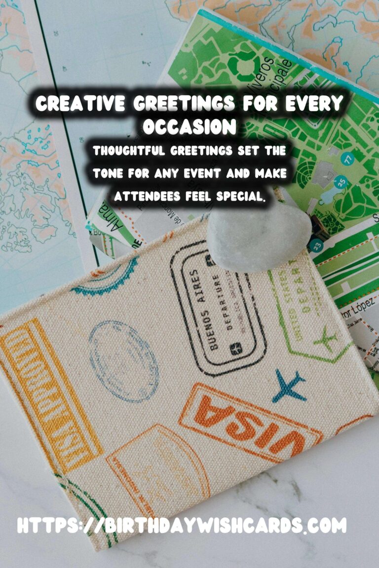 Creative Meaningful Greeting Phrases For Last-Minute Planning