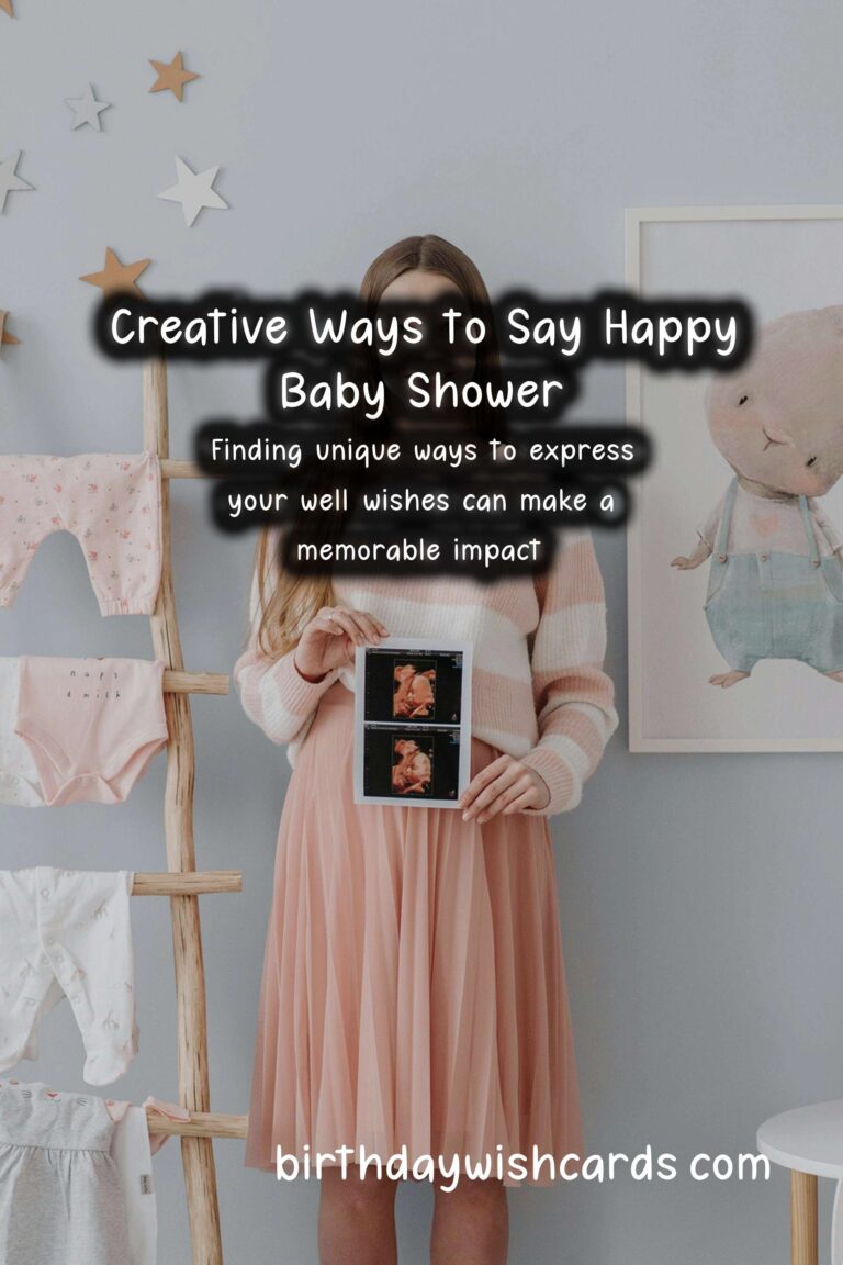Creative Ways to Say Happy Baby Shower