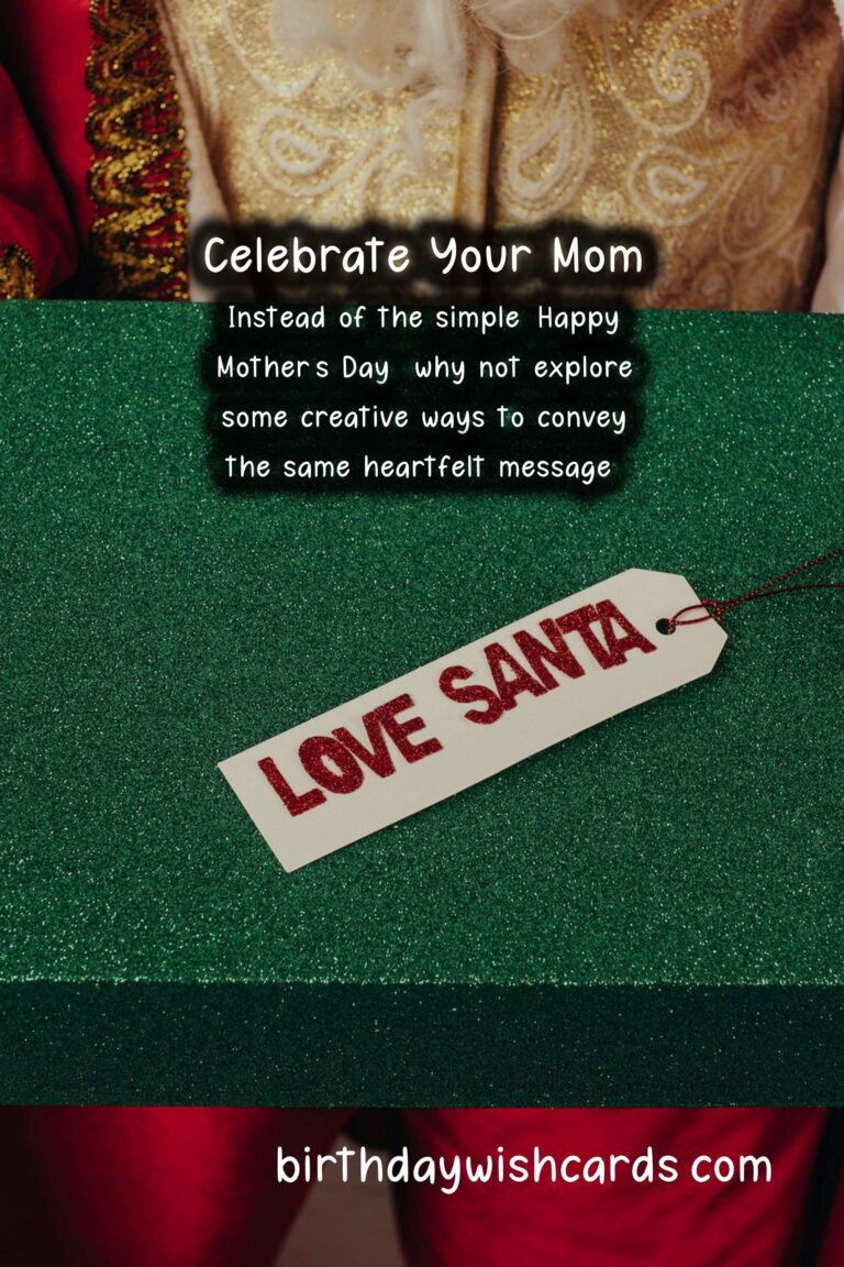Creative Ways to Say Happy Mom