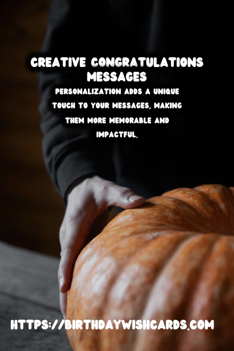 Creative and Affordable Personalized Congratulations Messages