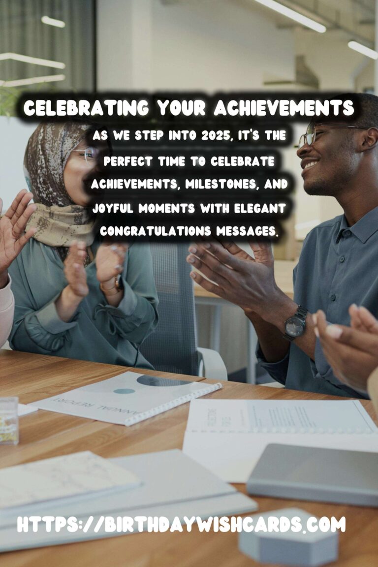 Elegant Congratulations Messages for Every Occasion in 2025