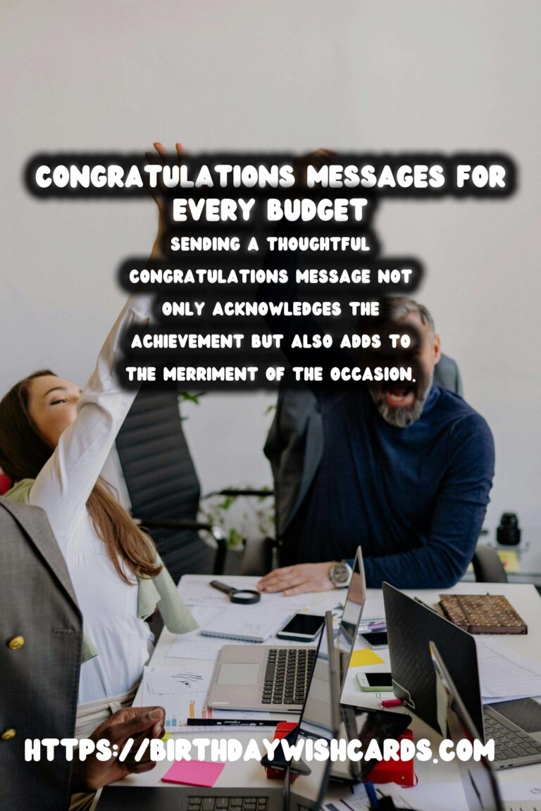 Enriching Congratulations Messages For Every Budget