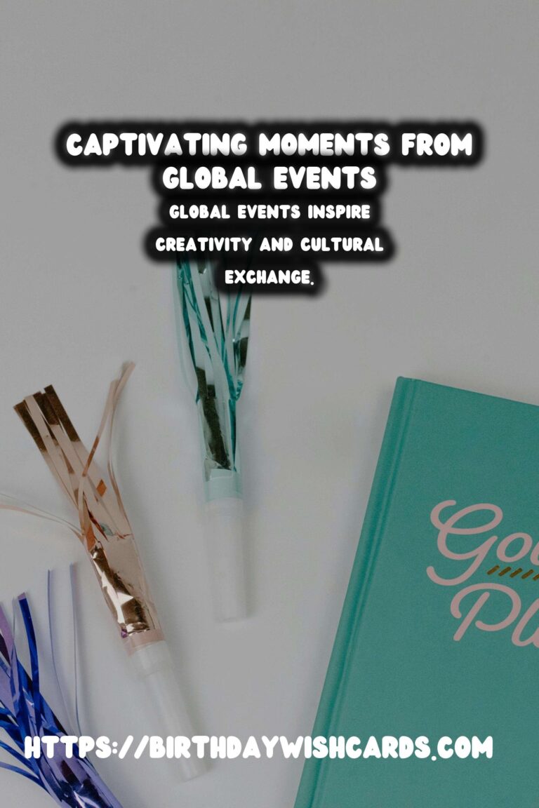 Essential Global Event Inspiration That Captures the Moment