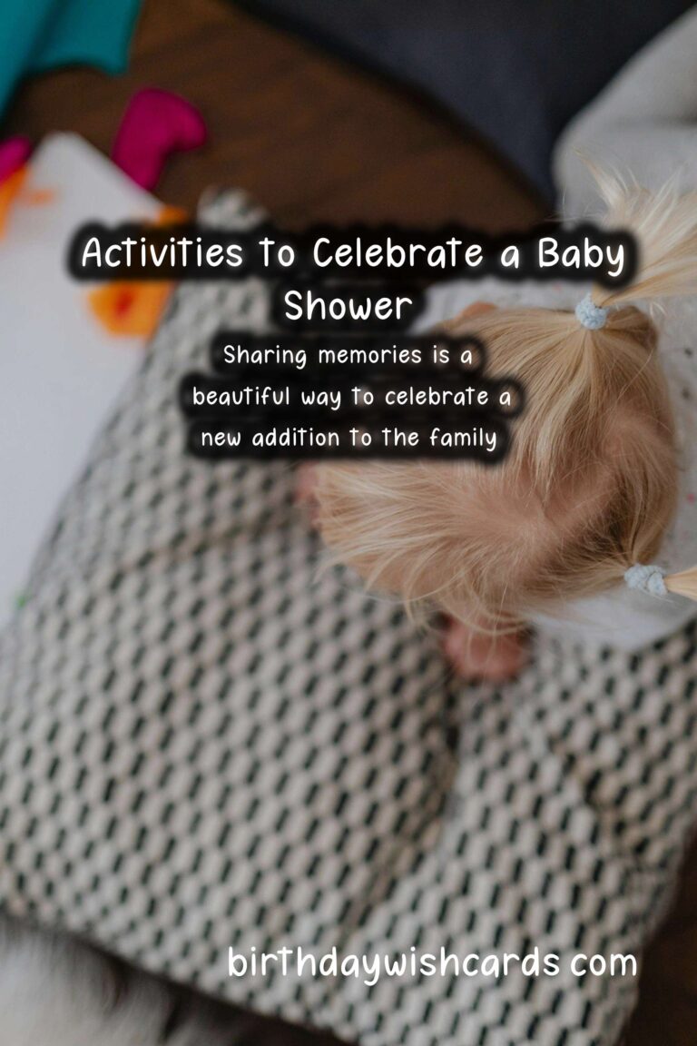 Fun Activities to Celebrate a Baby Shower