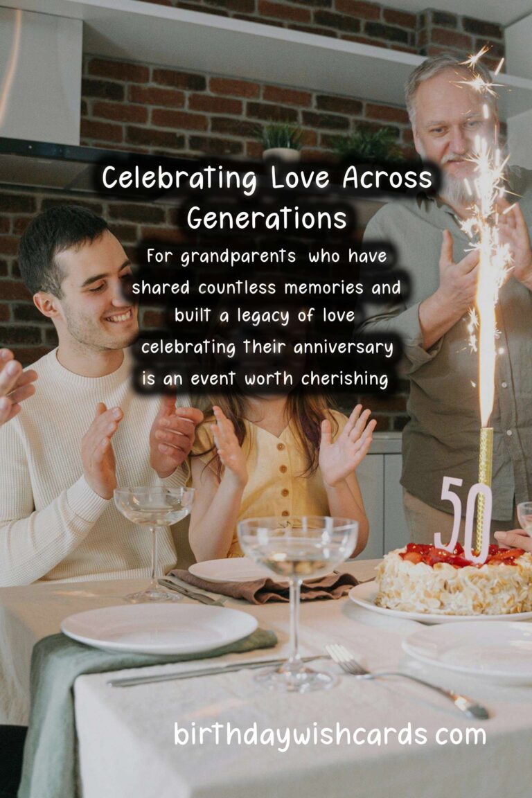 Heartfelt Anniversary Wishes for Grandparents Couples