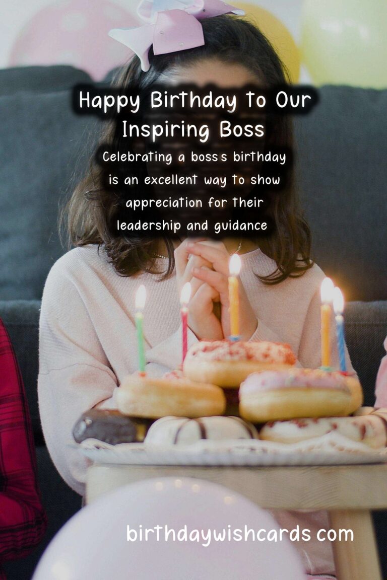 Heartfelt Happy Birthday Wishes for Your Boss