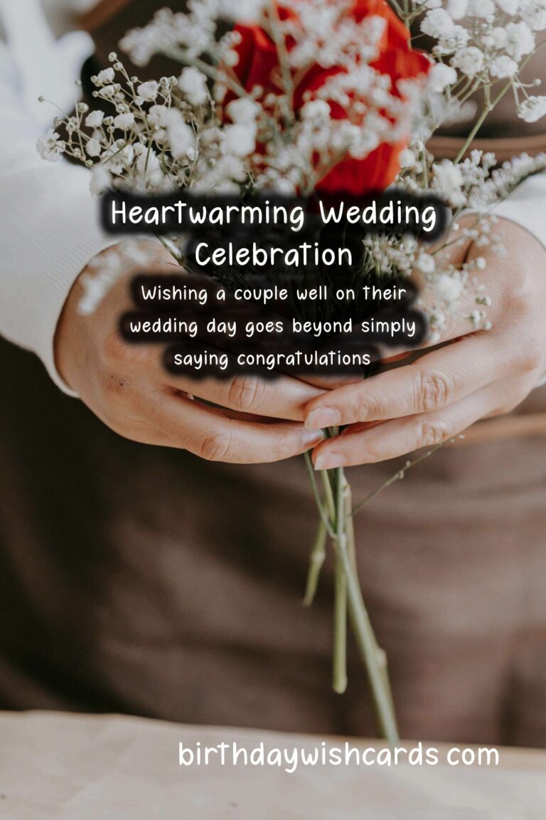 Heartfelt Wishes for a Beautiful Wedding Day