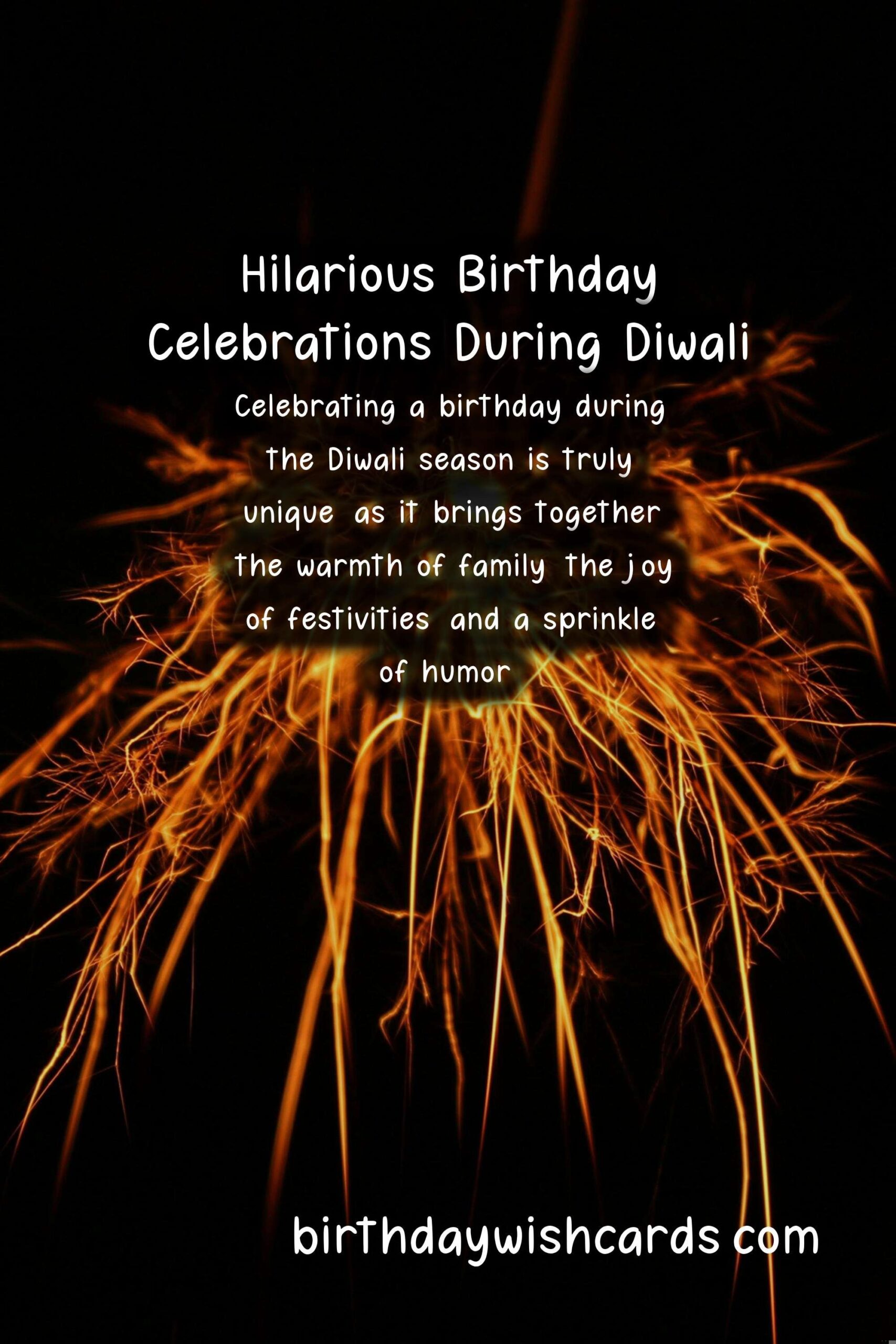 Hilarious Birthday Wishes for Diwali Celebrations