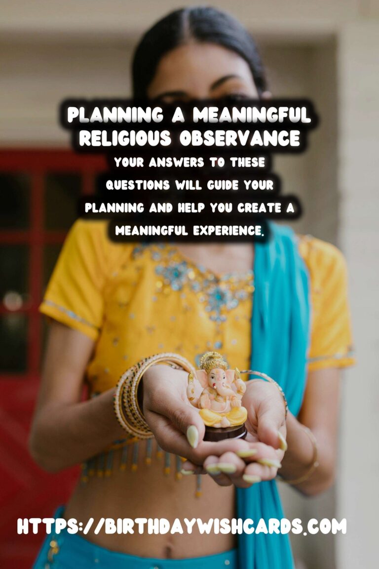 How to Design Religious Observance Planning For an Unforgettable Experience