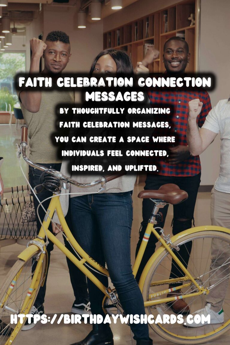 How to Organize Faith Celebration Messages That Inspire Connection