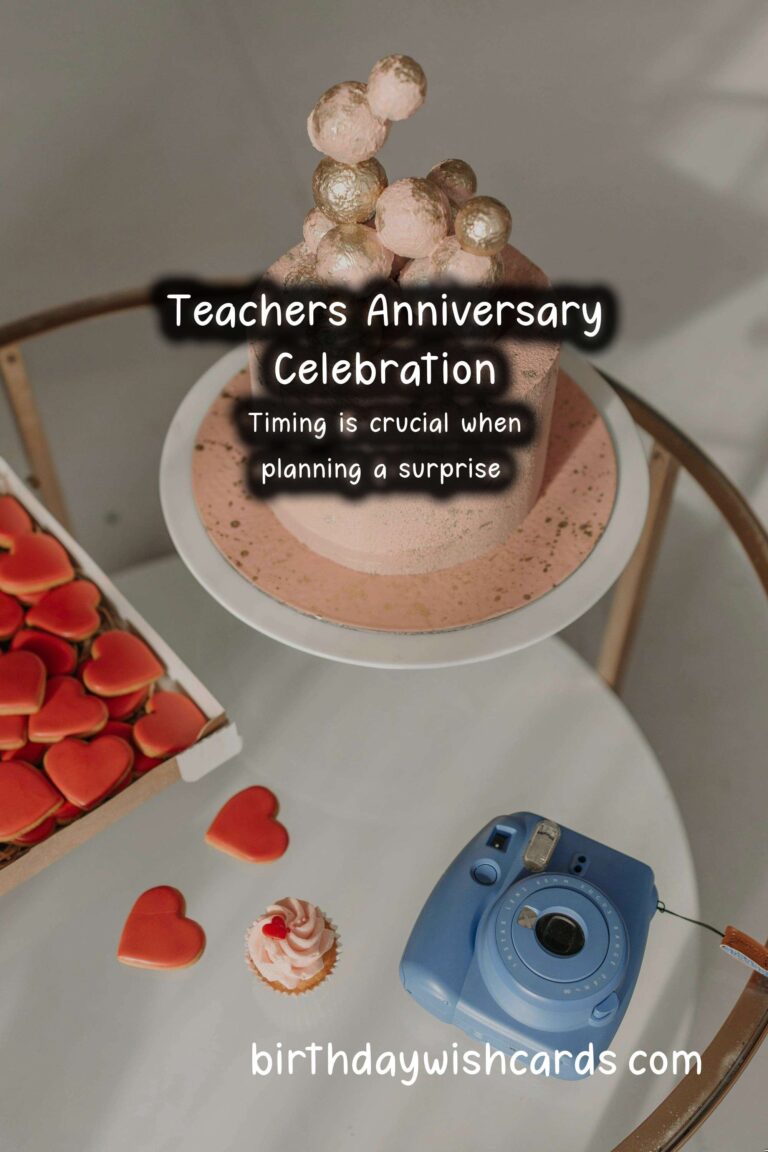 How to Plan a Surprise Anniversary for Teachers