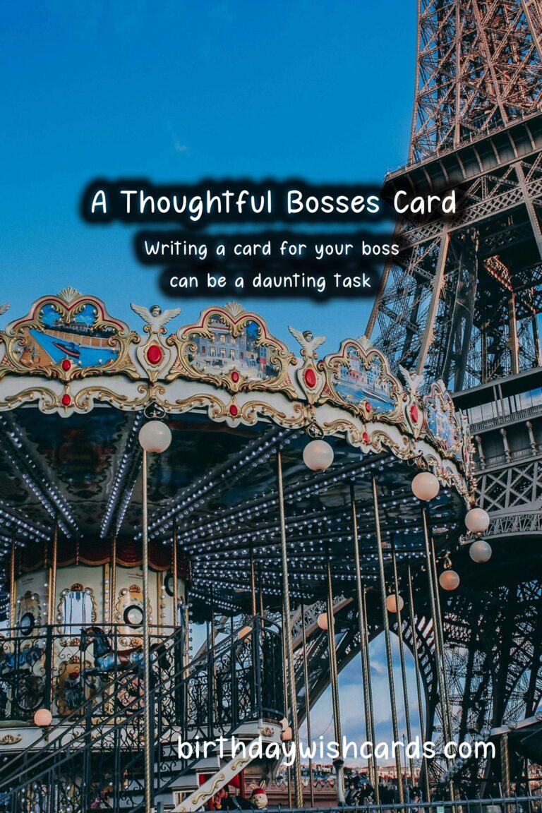 How to Write a Meaningful Bosses Card