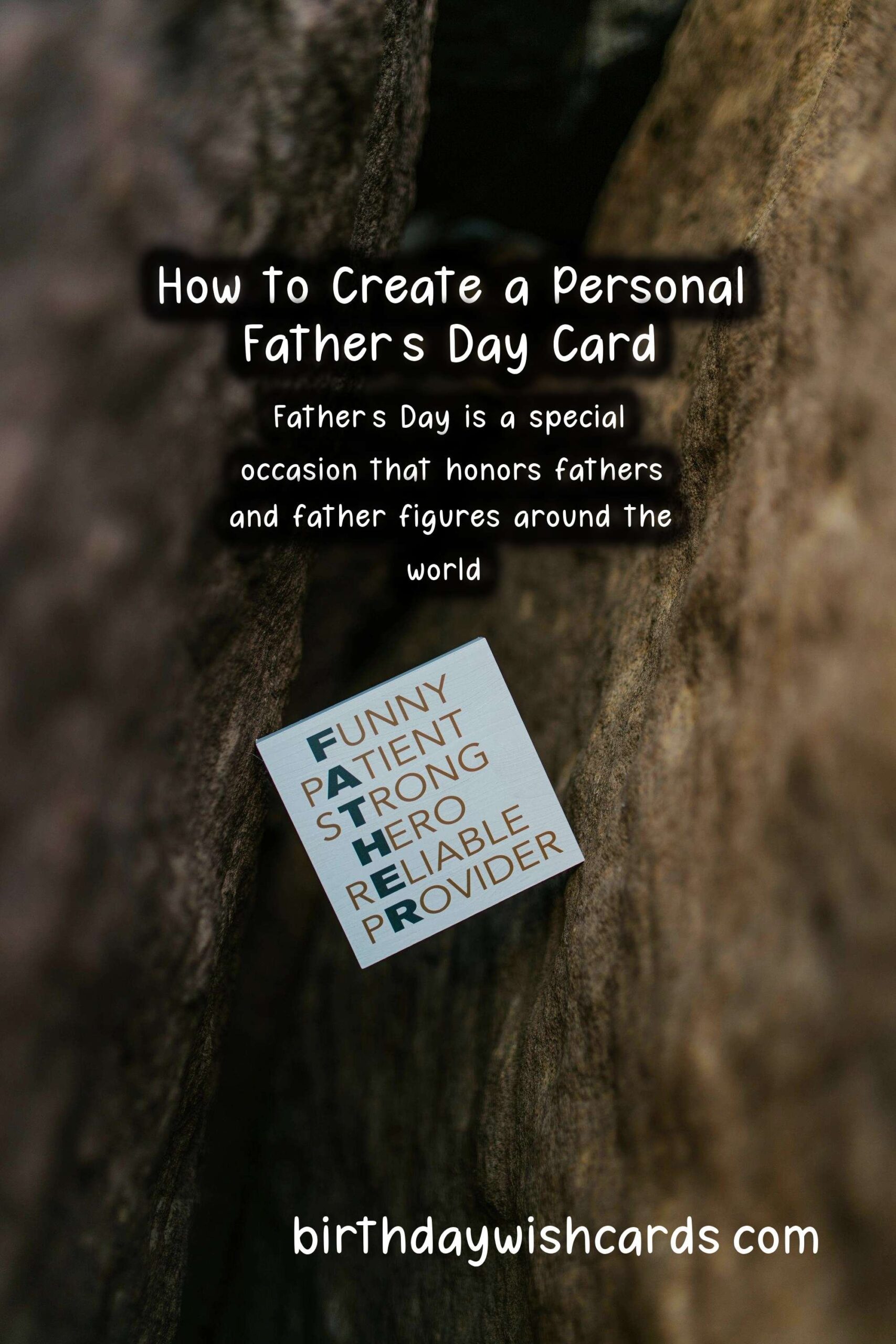 How to Write a Meaningful Father's Day Card