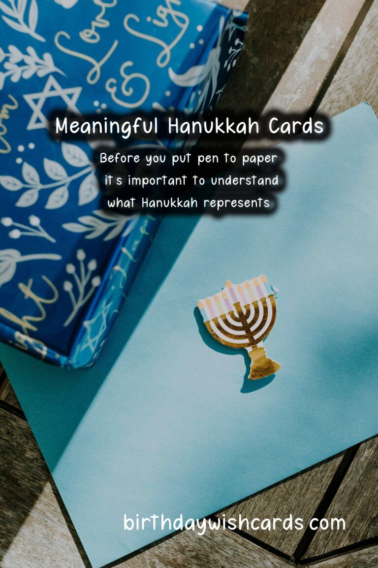 How to Write a Meaningful Hanukkah Card