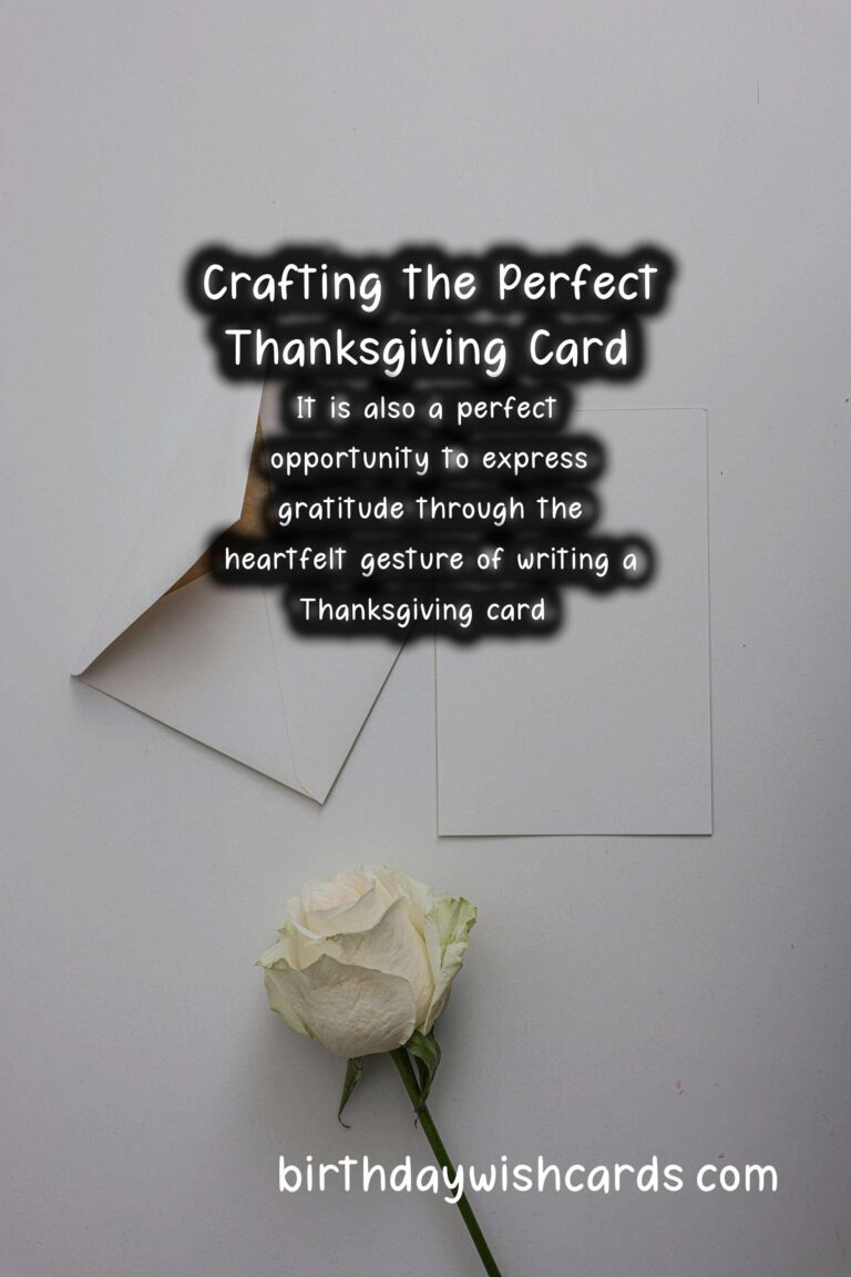 How to Write a Meaningful Thanksgiving Card