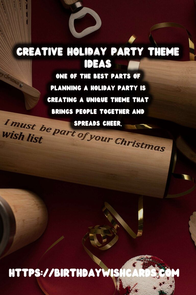 Innovative Ways to Write Holiday Party Themes
