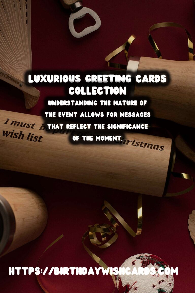 Luxurious Greeting Card Messages That Capture the Moment