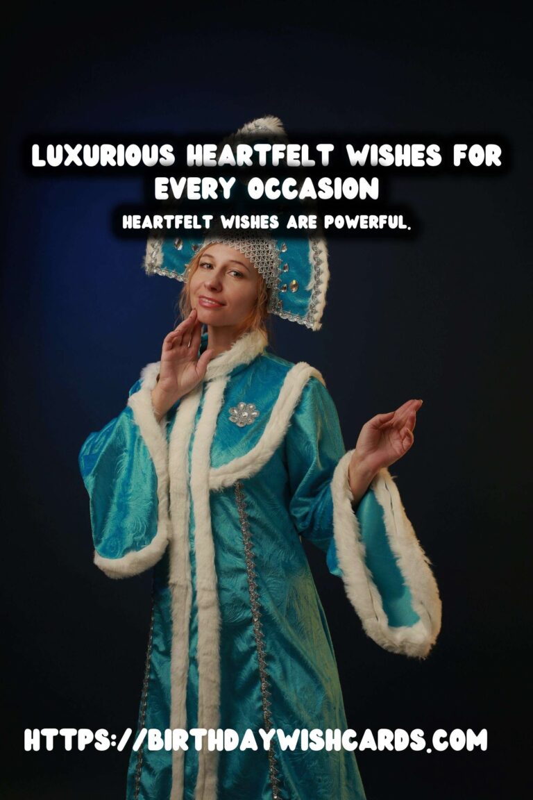 Luxurious Heartfelt Wishes That Everyone Will Love