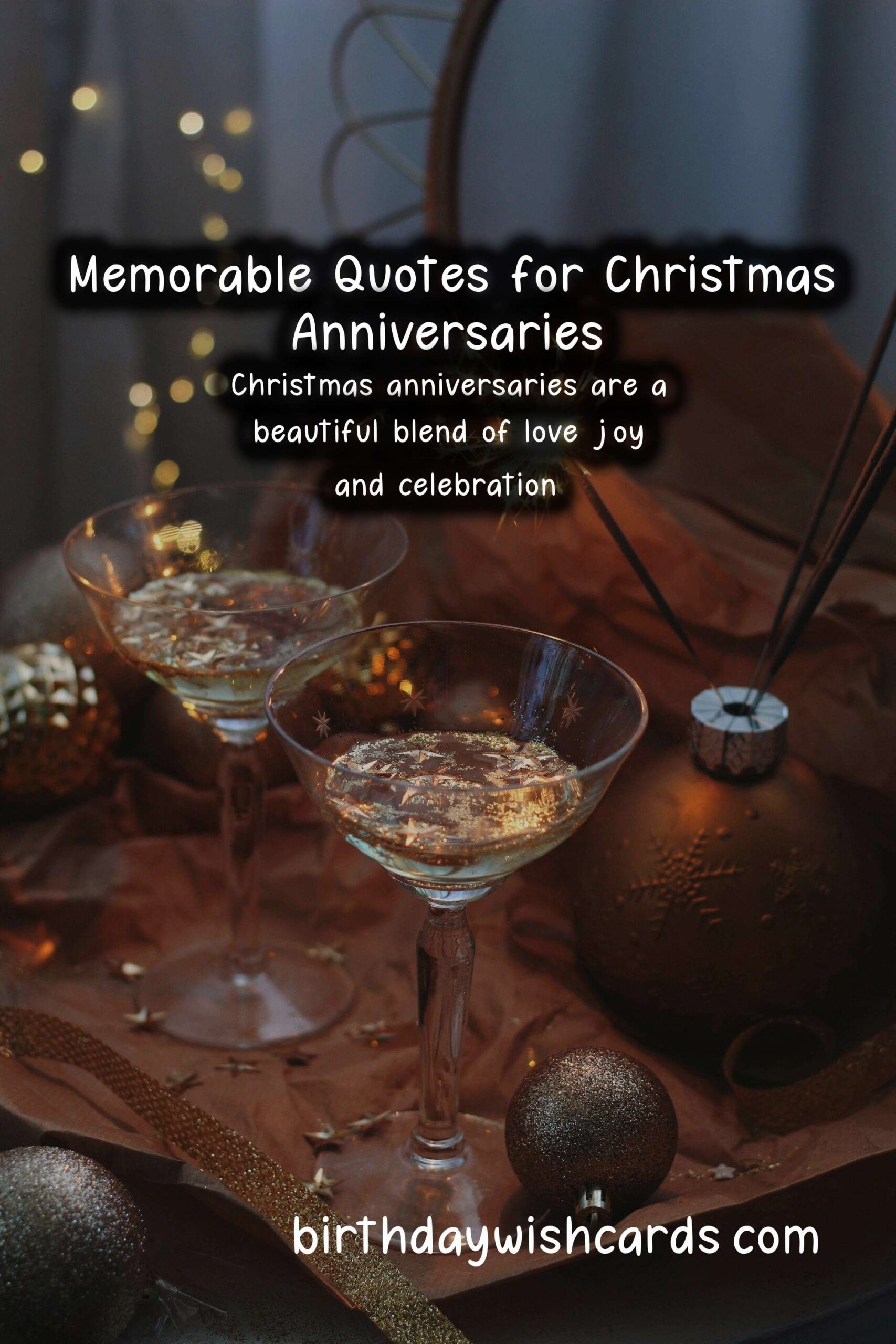 Memorable Anniversary Quotes for Christmas