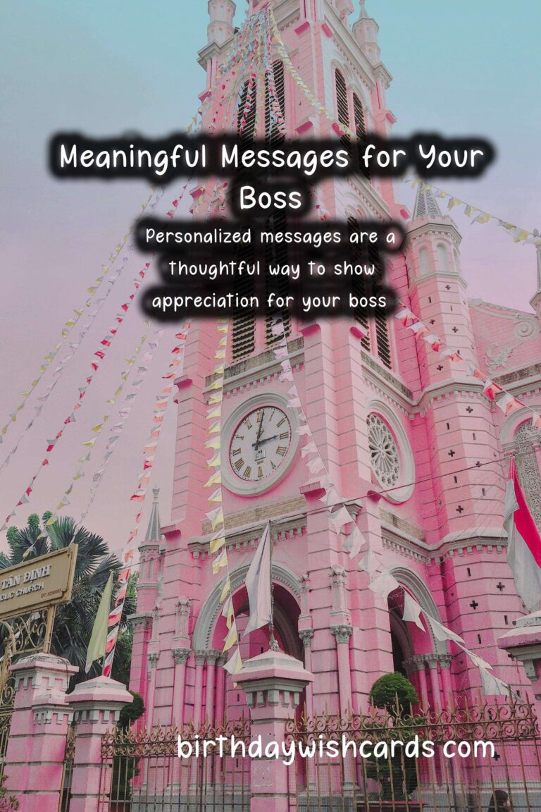 Personalized Message Ideas for Bosses