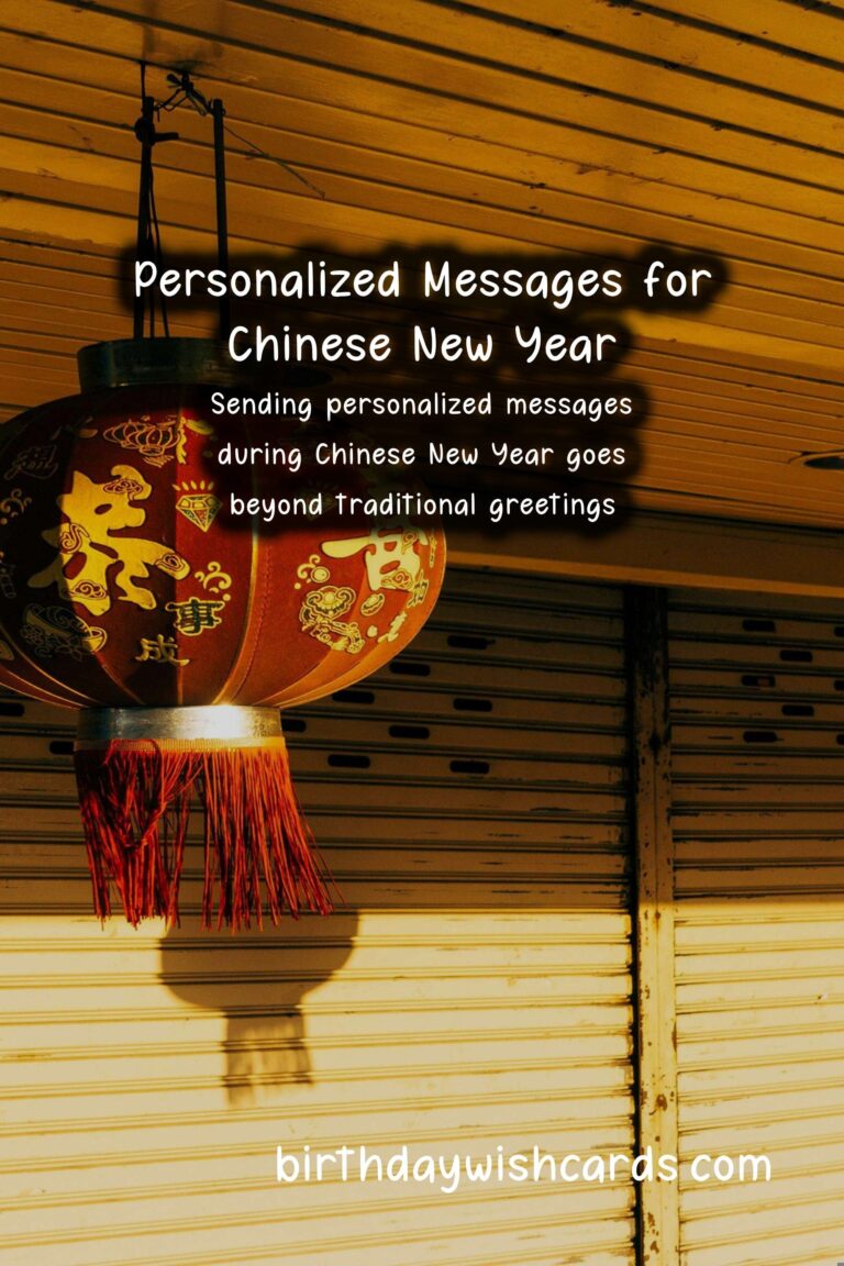 Personalized Message Ideas for Chinese New Year