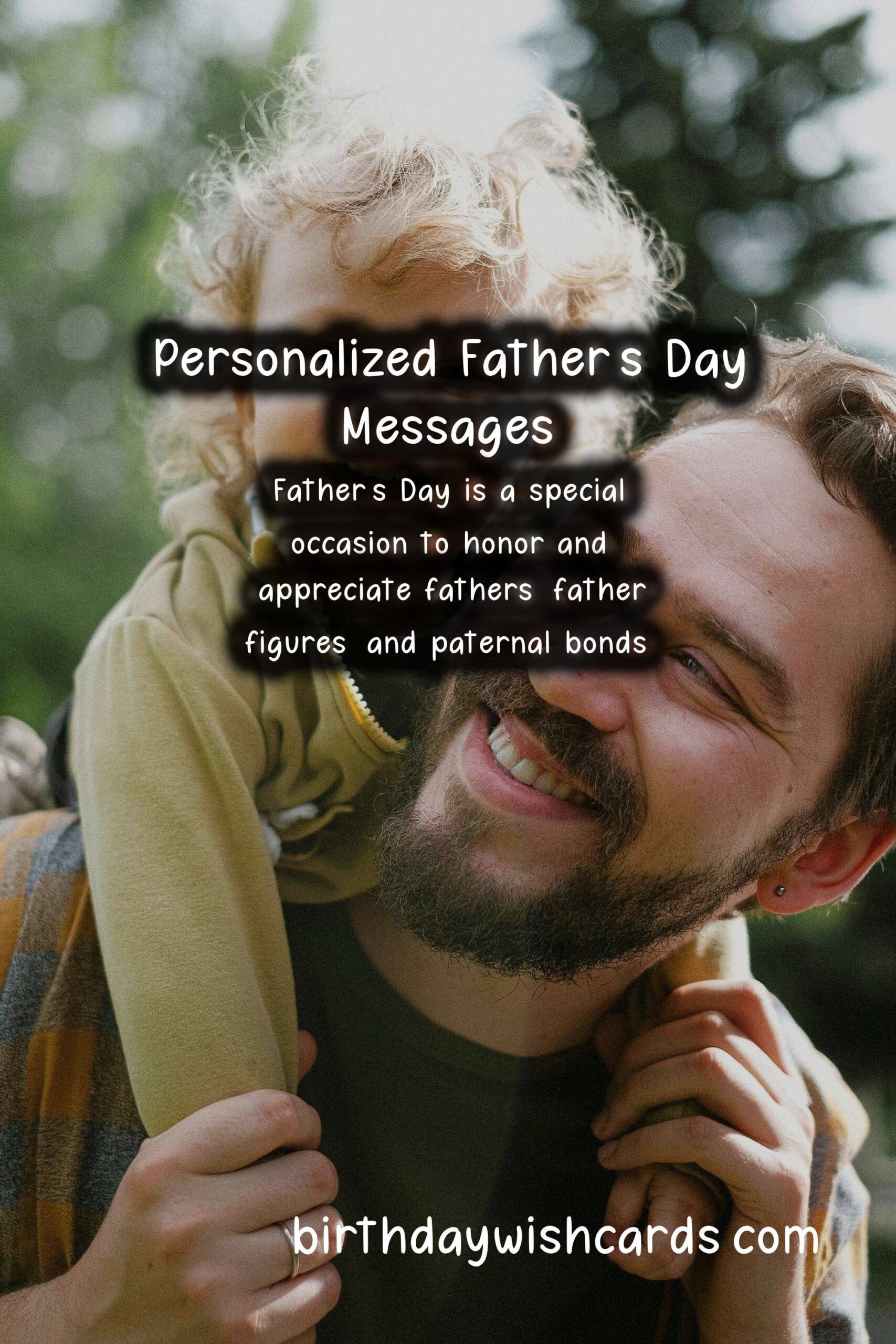 Personalized Message Ideas for Father's Day