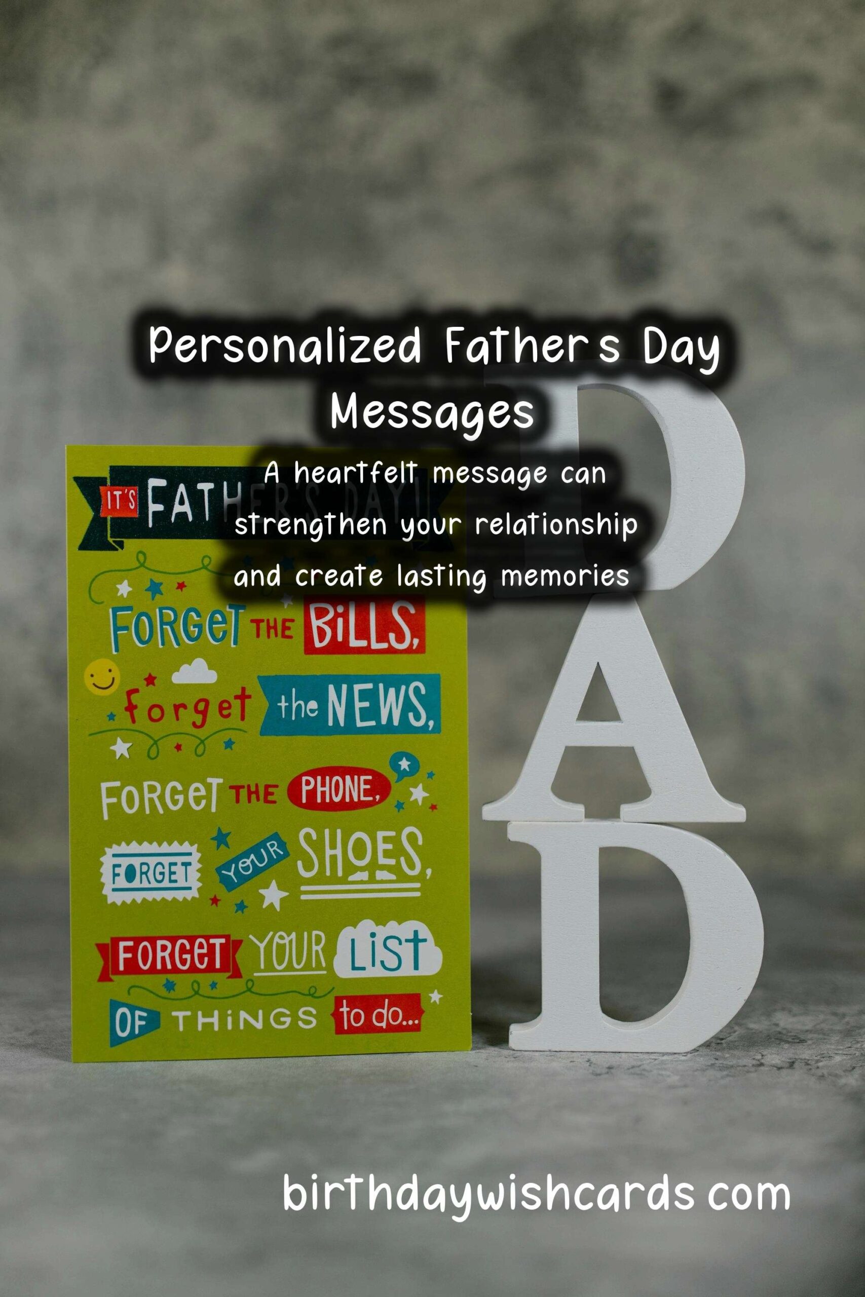 Personalized Message Ideas for Father's Day
