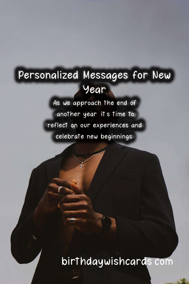 Personalized Message Ideas for New Year