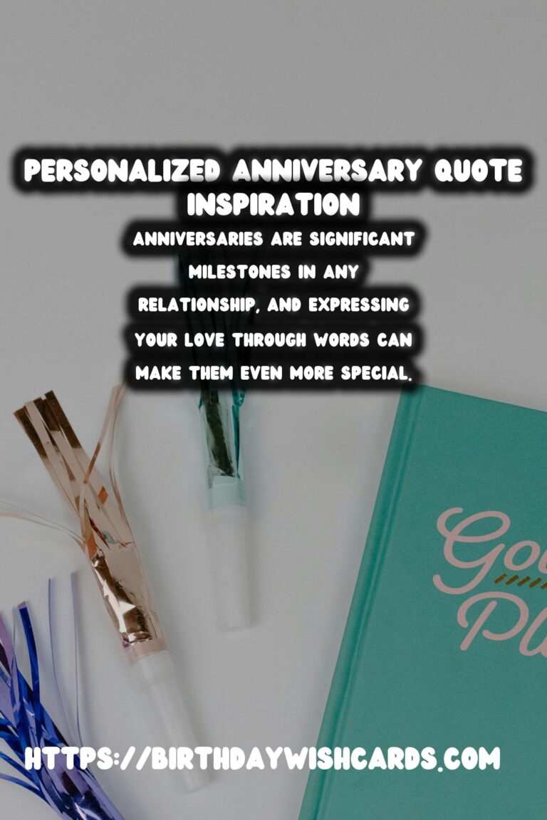 Personalized Ways to Write Anniversary Quotes