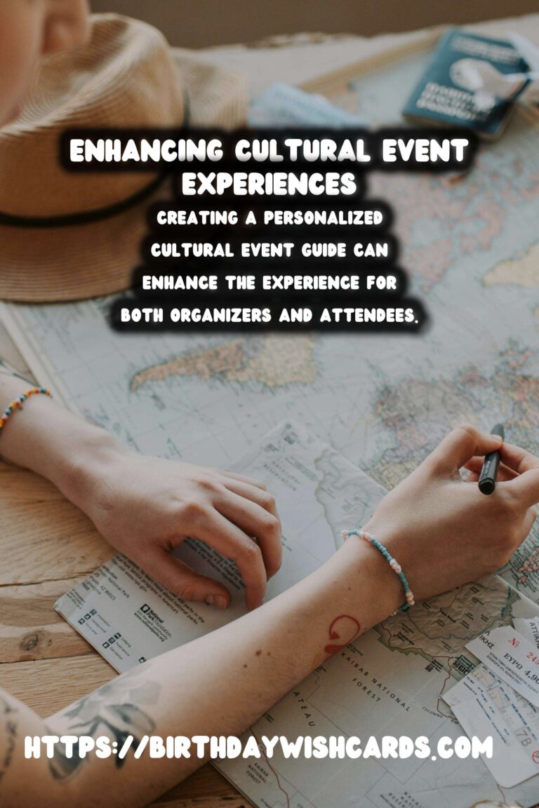 Refreshing Ways to Personalize Your Cultural Event Guide