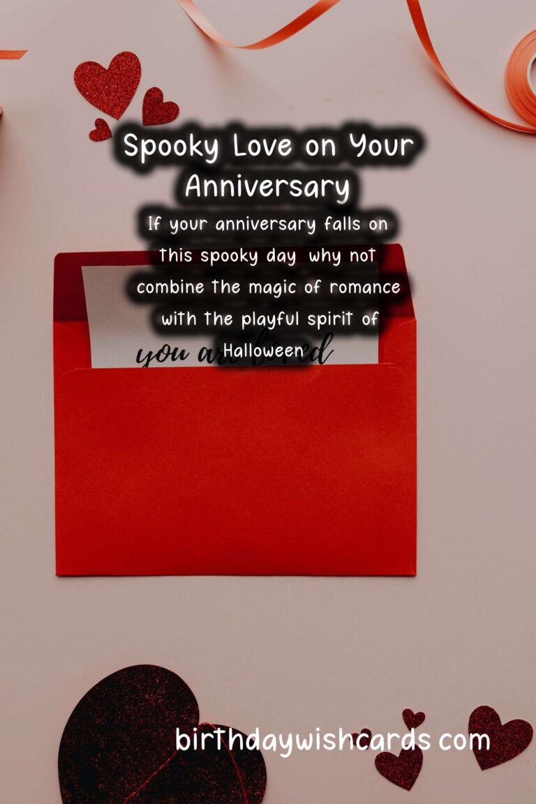 Romantic Anniversary Messages for Halloween