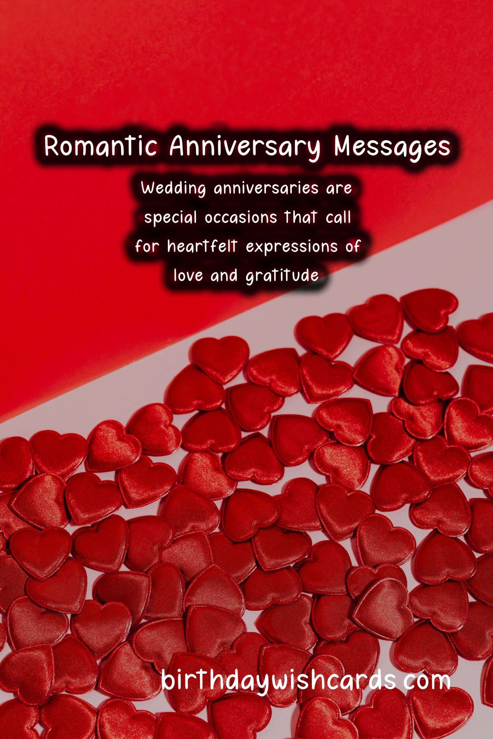 Romantic Anniversary Messages for Lovers