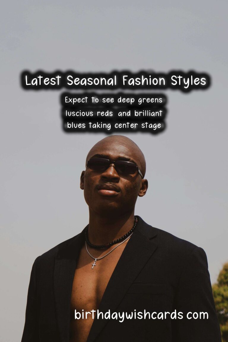 Seasonal Fashion Trends for the New Year