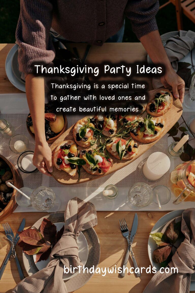 Thanksgiving Party Ideas for Family and Friends