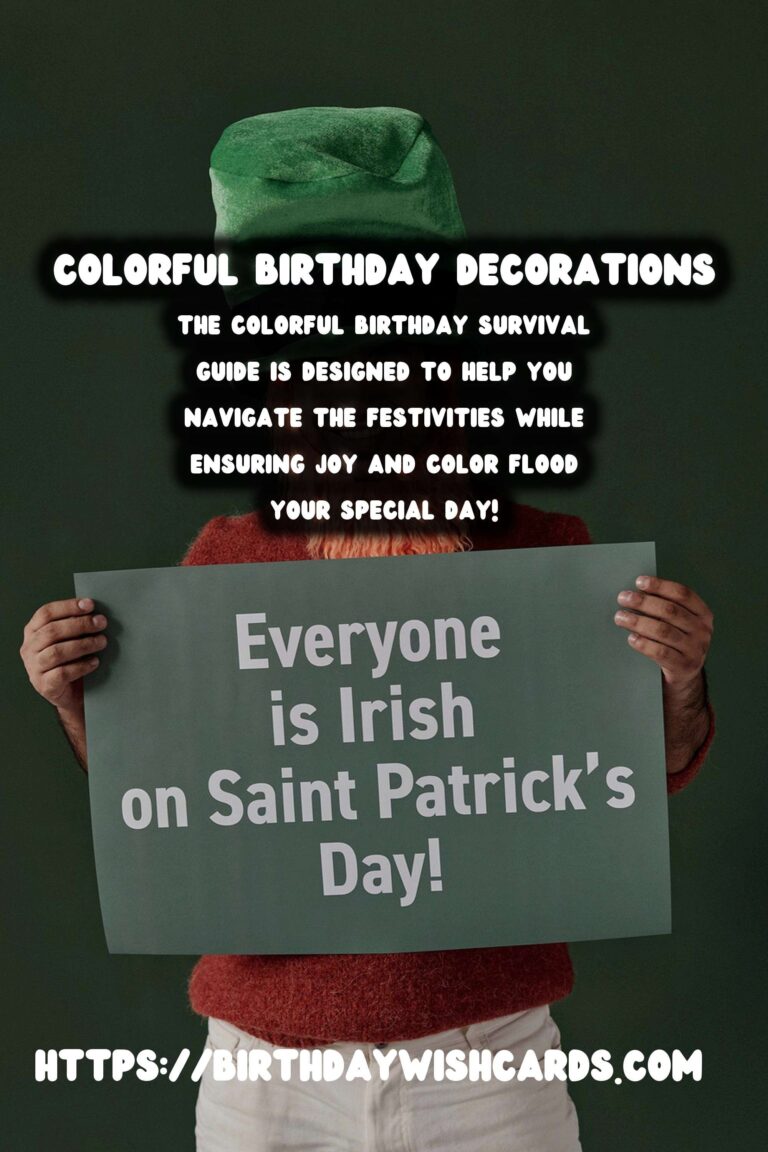 The Colorful Birthday Survival Guide That Sparks Joy