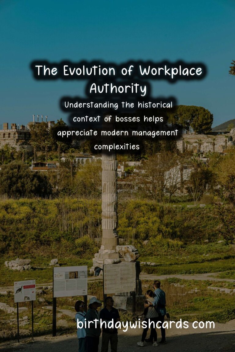 The Historical Evolution of Bosses and Their Impact on Work Culture