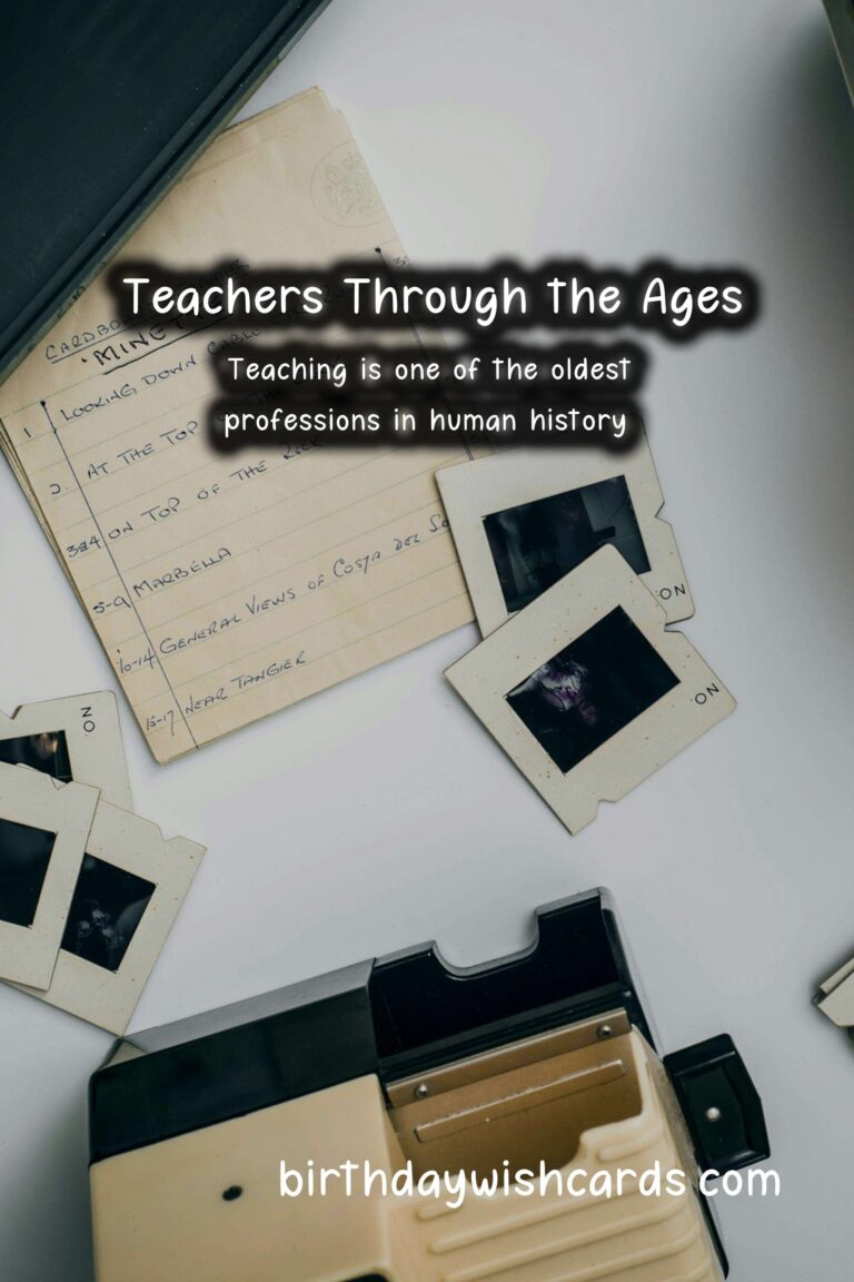 The History Behind Teachers: A Journey Through Time