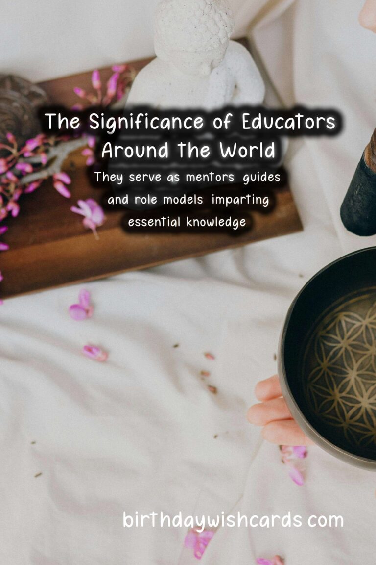 The Vital Role of Teachers Across Different Cultures
