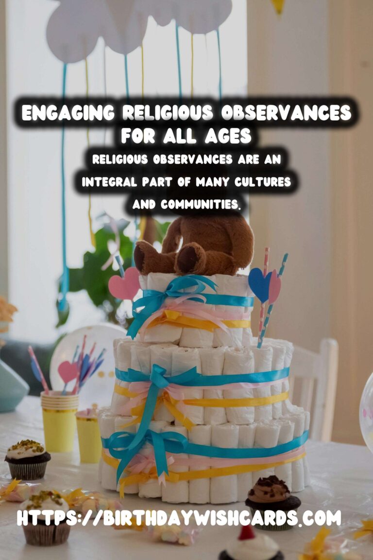 Top 50 Religious Observance Planning For Every Age Group