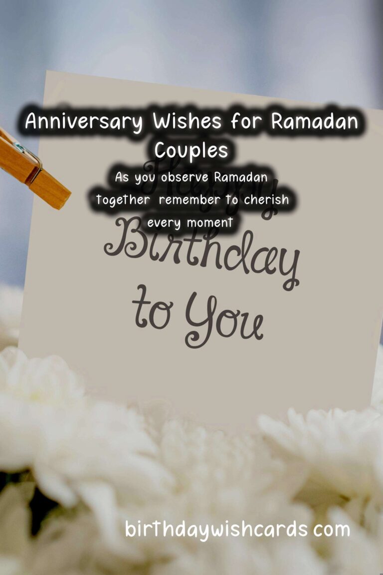 Top Anniversary Wishes for Ramadan Couples